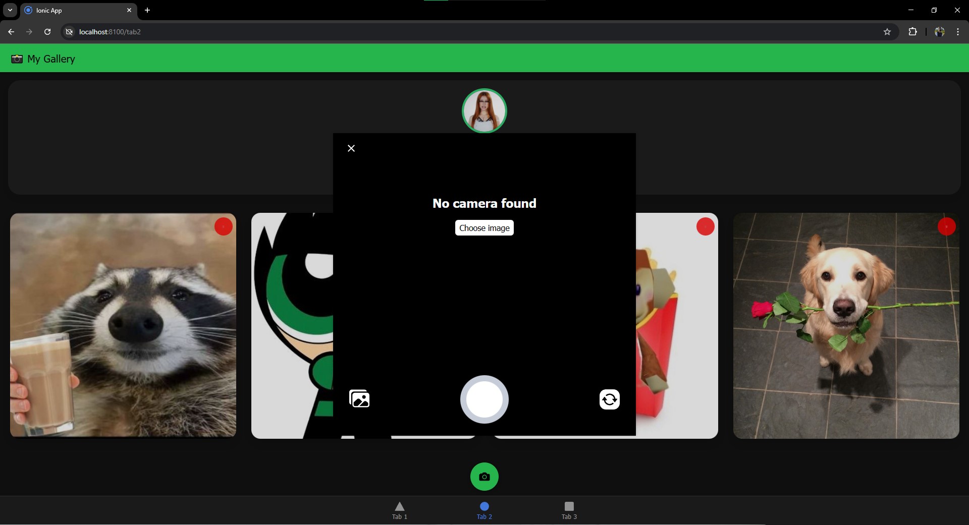 Lab05 – Ionic React Photo Gallery
